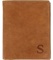 Suitable Wallet Nikkei Light Brown Leather - Skim Proof