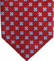 Suitable Tie Silk Flowers Red