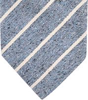 Suitable Tie Linen Stripe Blue