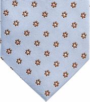 Suitable Tie Silk Mini Flowers Blue