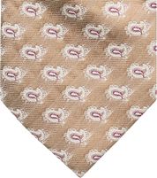 Suitable Tie Silk Paisley Beige