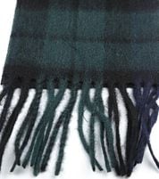 Barbour Scarf Blackwatch Lambswool Dark Green