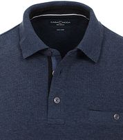 Casa Moda Poloshirt LS Dark Blue