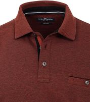 Casa Moda Poloshirt LS Dark Red