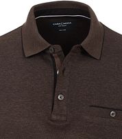 Casa Moda Poloshirt LS Brown