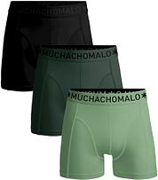 Muchachomalo Boxer Shorts 3-Pack Solid Green 582