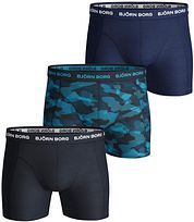 Bjorn Borg Cotton Stretch Boxers 3Pack Dark Blue 