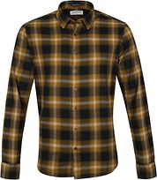 No Excess Shirt Pane Olive Green