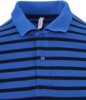 Sun68 Polo Shirt Stripes Royal Blue