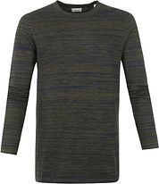 Dstrezzed Sweater Popcorn Melange Dark Green