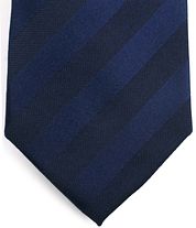 Suitable Tie Silk Stripe Navy 