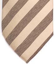 Suitable Tie Silk Stripe Beige