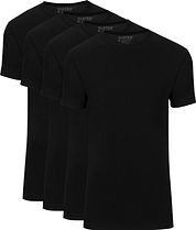 Slater 4-pack Basic Fit T-shirt Black