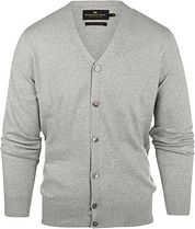 Steppin' Out Cardigan Cotton Cashmere Melange Grey