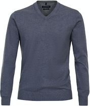 Casa Moda Pullover V-Neck Blue