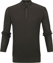 Suitable George Pullover Half Zip Dark Green