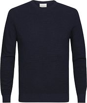 Profuomo O-Neck Sweater Navy