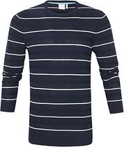Blue Industry Pullover Stripe Navy