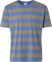 No Excess T-Shirt Stripes Blue Green