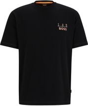 BOSS T-shirt Backprint Zwart