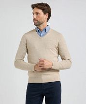 McGregor Pullover Merino Wool V-Neck Sand