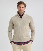 McGregor Half Zip Pullover Merino Wool Sand