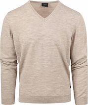 Olymp Casual Pullover Wool Beige