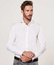Profuomo Shirt White Blue Accent