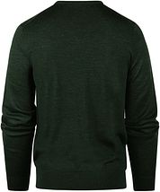 Steppin' Out Pullover V-Neck Merino Wool Dark Green