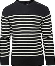 Armor-Lux Paimpol Sweater Wool Stripes Navy