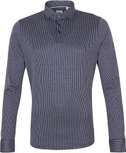 Blue Industry Longsleeve Polo Rugby Stripe Navy