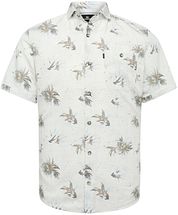 Vanguard Short Sleeves Shirt Flowers Ecru