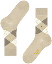 Burlington Manchester Socks Checkered Hellbeige 4840