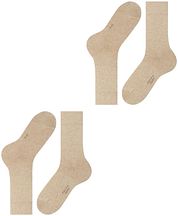 Falke Happy Socks 2 Pair Beige Melange