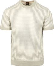 BOSS Knitted T-shirt Kanache Greige 