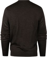 Steppin' Out Pullover V-Neck Merino Wool Brown