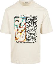 Shiwi T-Shirt Jay Flower Block Beige