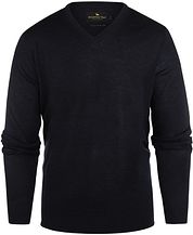 Steppin' Out Pullover V-Neck Merino Wool Navy