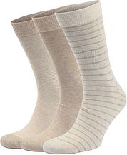 Suitable Socks 3-Pack Print Ecru