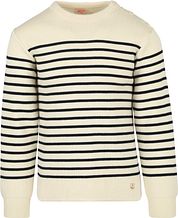 Armor-Lux Molène Sweater Wool Stripes Ecru
