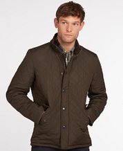 Barbour Quilted Jacket Powell Olive