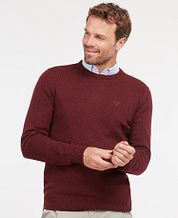 Barbour Tisbury Pullover Wool Bordeaux