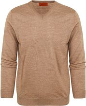 Suitable Pullover V-Neck Wool Beige
