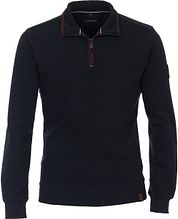 Casa Moda Half Zip Sweater Dark Blue