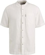 Cast Iron Short-sleeve Shirt Linen Blend White