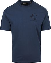 Scotch And Soda T-Shirt Navy Print