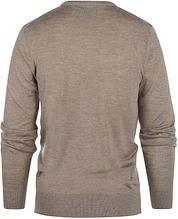 Steppin' Out Pullover V-Neck Merino Wool Taupe