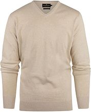 Steppin' Out Pullover Cashmere V-Neck Ecru