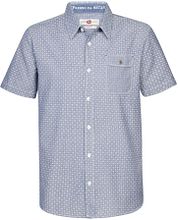Petrol Short Sleeve Shirt Print Blue