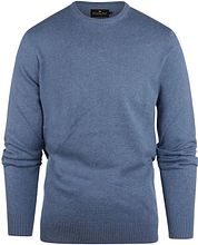 Steppin' Out Pullover Cotton Cashmere Indigo Blue